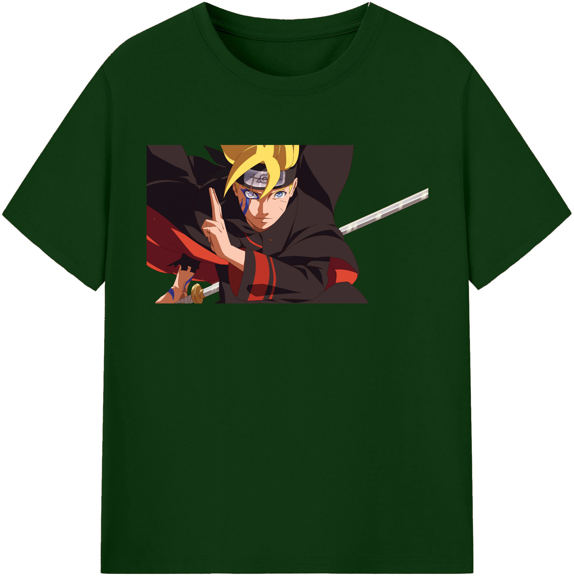 （画像用） NARUTO -ナルト- うずまき ボルト Uzumaki Boruto 綿100％半袖Tシャツ（フロントプリント）